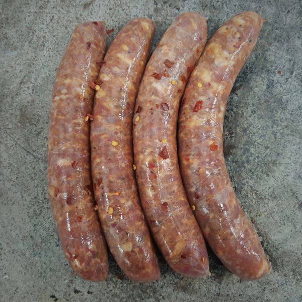Hot Italian sausages