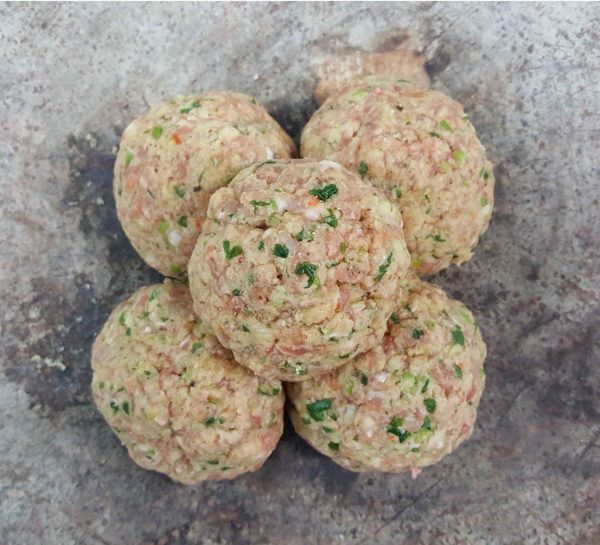 Pork apple rissoles