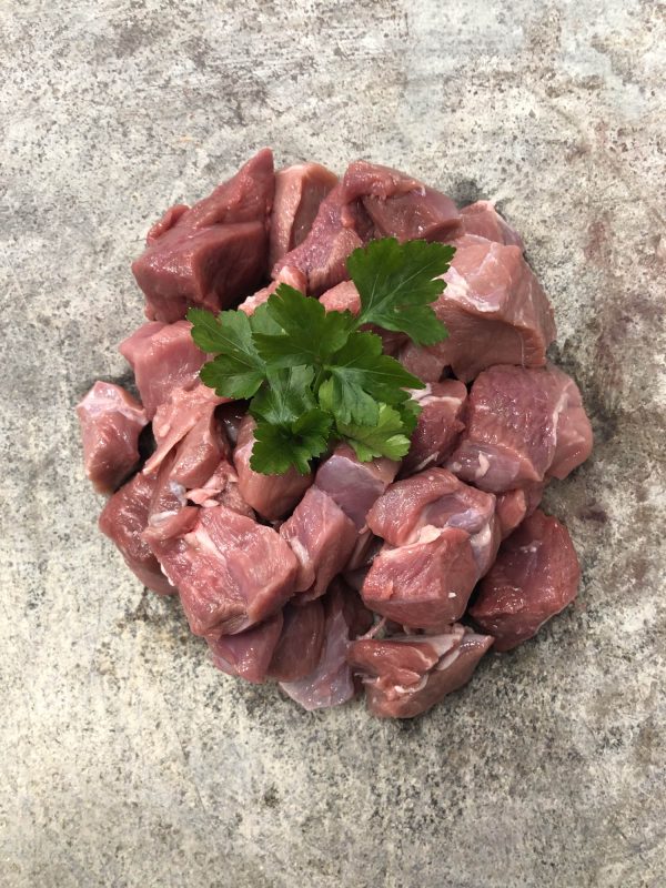 Diced steak