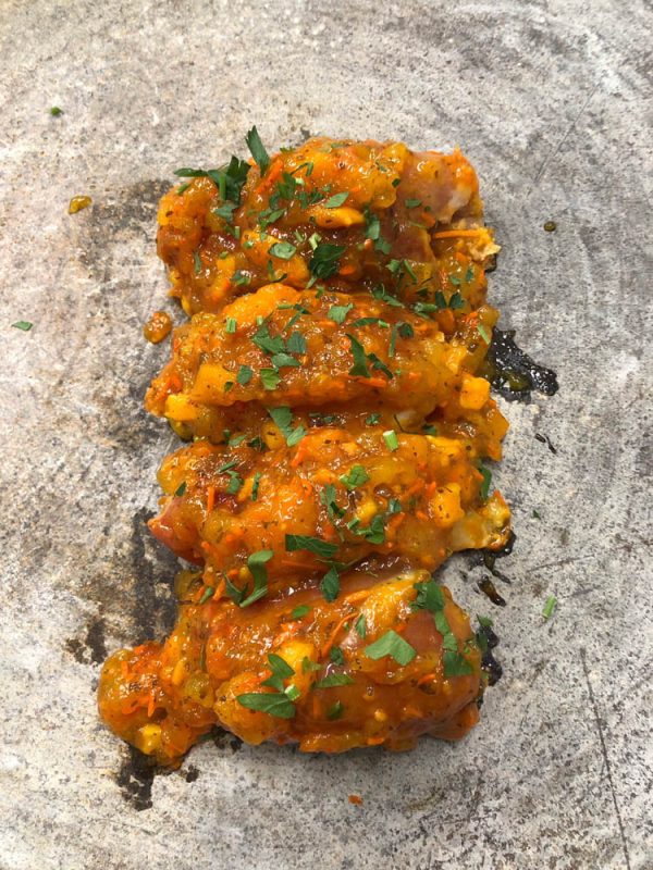 Tropical mango chicken steaks